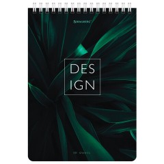 Блокнот А5 (146х206 мм), 80 л., гребень, картон, жесткая подложка, клетка, BRAUBERG, "Растения", 114388 - фото 7