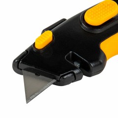 Нож универсальный мощный, BRAUBERG METALLIC PRO, автофиксатор, функция автовозврата, 238737 Нож универсальный мощный, BRAUBERG METALLIC PRO, автофиксатор, функция автовозврата, 238737 - фото 4