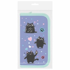 Пенал ПИФАГОР, 2 отделения, ламинированный картон, 19х11 см, "Funny cats", 273481 Пенал ПИФАГОР, 2 отделения, ламинированный картон, 19х11 см, "Funny cats", 273481 - фото 7