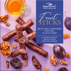 Конфеты шоколадные "Fruit Sticks" с черносливом и грецким орехом 175 г, БЕРЕСТОВ А.С., УТ-00031675 Конфеты шоколадные "Fruit Sticks" с черносливом и грецким орехом 175 г, БЕРЕСТОВ А.С., УТ-00031675 - фото 3