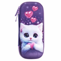 Пенал ЮНЛАНДИЯ, 1 отделение, 1 откидная планка, карман, EVA покрытие soft-touch, 22х10х5 см, "Cute cat", 273184 Пенал ЮНЛАНДИЯ, 1 отделение, 1 откидная планка, карман, EVA покрытие soft-touch, 22х10х5 см, "Cute cat", 273184 - фото 2
