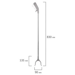 Захват для сбора мусора и предметов рычажный, 83 см, ПАЛКА-ХВАТАЛКА, LAIMA, 700887 - фото 5