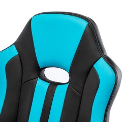 Кресло компьютерное BRABIX "Stripe GM-202", экокожа, черное/голубое, 532509 Кресло компьютерное BRABIX "Stripe GM-202", экокожа, черное/голубое, 532509 - фото 11