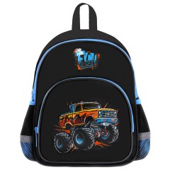 Рюкзак BRAUBERG KIDS PLAY детский, 1 отделение, 3 кармана, Funny wheels, 29х23х12 см, 273149 - фото 2