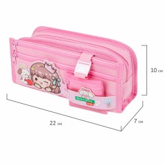 Пенал мягкий BRAUBERG KIDS, 3 отделения, кармашек на карабине, полиэстер, "Sweet friends", 22х10х7 см, 273558 Пенал мягкий BRAUBERG KIDS, 3 отделения, кармашек на карабине, полиэстер, "Sweet friends", 22х10х7 см, 273558 - фото 8