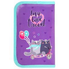 Пенал ПИФАГОР, 1 отделение, ламинированный картон, 19х11 см, "Bike cats", 272241 Пенал ПИФАГОР, 1 отделение, ламинированный картон, 19х11 см, "Bike cats", 272241 - фото 3