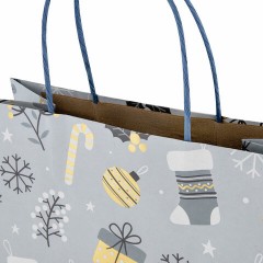 Пакет подарочный НАБОР 4 штуки новогодний 26x32x13 см, "Kraft Large", ЗОЛОТАЯ СКАЗКА, 592133 Пакет подарочный НАБОР 4 штуки новогодний 26x32x13 см, "Kraft Large", ЗОЛОТАЯ СКАЗКА, 592133 - фото 9