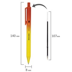 Ручки шариковые автоматические BRAUBERG "Grade", НАБОР 3 ШТУКИ, СИНИЕ, soft-touch, пишущий узел 0,7 мм, линия письма 0,35 мм, 144206 Ручки шариковые автоматические BRAUBERG "Grade", НАБОР 3 ШТУКИ, СИНИЕ, soft-touch, пишущий узел 0,7 мм, линия письма 0,35 мм, 144206 - фото 9