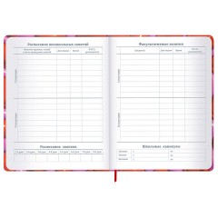 Дневник 1-11 класс 48 л., твердый, BRAUBERG, матовая ламинация, резинка, закладка-ляссе, с подсказом, "Сердечки", 107241 - фото 11