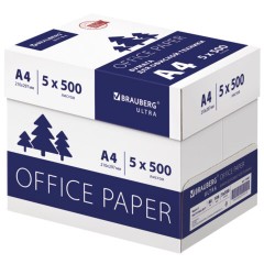 Бумага офисная А4, 80 г/м2, 500 л., марка С, белизна 146% (CIE), BRAUBERG ULTRA, 116407 - фото 2