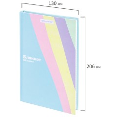 Блокнот А5 134х206 мм, 80 л., твёрдый, клетка, BRAUBERG, кросс-серия PASTEL, 117015 - фото 5