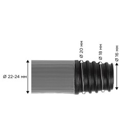 Черенок рукоятка для инвентаря 130 см, еврорезьба, металлопластик 0,35 мм, синий, BOOMHOUSE (БУМХАУС) EXTRA, 702232 - фото 6