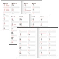 Ежедневник датированный 2026, А5, 138x213 мм, BRAUBERG "Senator", под кожу, черный, 117094 - фото 8