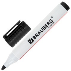 Маркер стираемый для белой доски ЧЕРНЫЙ, BRAUBERG "ULTRA WHITEBOARD MARKER", 3 мм, с клипом, 152634 - фото 3