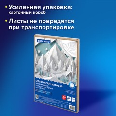 Картон белый А4 немелованный, 200 листов, в коробе, BRAUBERG, 210х297 мм, 116633 Картон белый А4 немелованный, 200 листов, в коробе, BRAUBERG, 210х297 мм, 116633 - фото 9