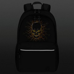 Рюкзак BRAUBERG FASHION CITY универсальный, 2 отделения, Skull, черный, 46х31х15 см, 272572 Рюкзак BRAUBERG FASHION CITY универсальный, 2 отделения, Skull, черный, 46х31х15 см, 272572 - фото 6