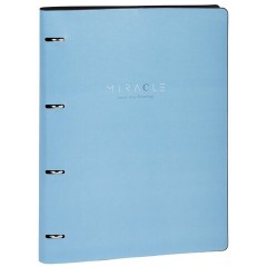 Тетрадь на кольцах БОЛЬШАЯ А4 (240х310 мм), 120 л., под кожу, BRAUBERG VISTA, "Пастельная", 404514 - фото 12