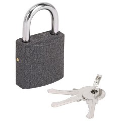 Замок навесной чугунный 25 мм "Стандарт", 2 ключа, ГРАНДМАСТЕР, 671289 - фото 3