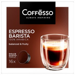 Кофе в капсулах COFFESSO "Espresso Barista" для кофемашин Dolce Gusto, 16 порций, 102154 Кофе в капсулах COFFESSO "Espresso Barista" для кофемашин Dolce Gusto, 16 порций, 102154 - фото 2