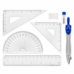 Готовальня BRAUBERG SCHOOL KIT, 8 предметов, циркуль 115 мм, чертежные принадлежности, металлический пенал со справочными материалами,210712 Готовальня BRAUBERG SCHOOL KIT, 8 предметов, циркуль 115 мм, чертежные принадлежности, металлический пенал со справочными материалами,210712 - фото 9