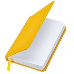 Ежедневник датированный 2026, МАЛЫЙ ФОРМАТ 100х150 мм, А6, BRAUBERG "Select", балакрон, желтый, 117261 - фото 3