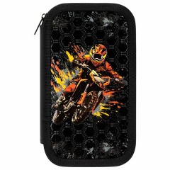 Пенал ЮНЛАНДИЯ, 2 отделения, ламинированный картон, конгрев, 19х11 см, "Fire moto", 273496 Пенал ЮНЛАНДИЯ, 2 отделения, ламинированный картон, конгрев, 19х11 см, "Fire moto", 273496 - фото 2
