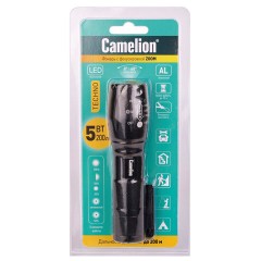 Фонарь CAMELION XML-T6, ЯРКИЙ, ZOOM, 5 режимов, питание 3xAAА или 18650 (не в комплекте), LED51530 Фонарь CAMELION XML-T6, ЯРКИЙ, ZOOM, 5 режимов, питание 3xAAА или 18650 (не в комплекте), LED51530 - фото 7