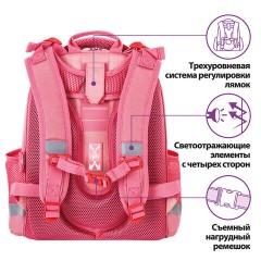 Ранец ЮНЛАНДИЯ EXTRA, с дополнительным объемом, "Pink sneakers", 38x29x18 см, 229928 - фото 10