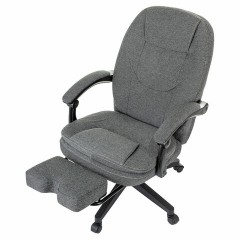 Кресло офисное CH-868MSG-BF, синхромеханизм, вибромодуль, подставка для ног, ткань, серое, 1998751 - фото 10