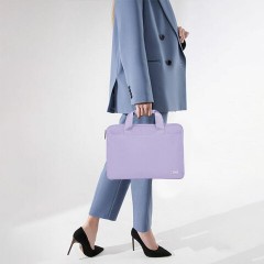 Сумка портфель HEIKKI ULTRA (ХЕЙКИ) с отделением для ноутбука 15,6", Lavender, лавандовая, 28х39х3 см, 272610 - фото 12