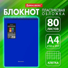 Блокнот БОЛЬШОГО ФОРМАТА А4, 80 л., обложка пластик, клетка, BRAUBERG "Metropolis", СИНИЙ, 115574 Блокнот БОЛЬШОГО ФОРМАТА А4, 80 л., обложка пластик, клетка, BRAUBERG "Metropolis", СИНИЙ, 115574 - фото 9