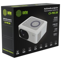 Проектор CACTUS CS-PRE.08WT.WXGA, LCD, 1280x720, 16:9, 1500 лм, 1000:1, 0,5 кг, белый - фото 12