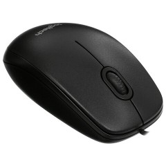 Мышь компьютерная Logitech B100 Optical Mouse USB (910-003357) - фото 3