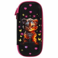 Пенал ЮНЛАНДИЯ, 1 отделение, 1 откидная планка, карман, EVA покрытие soft-touch, 22х10х5 см, "Tiger cub", 273185 Пенал ЮНЛАНДИЯ, 1 отделение, 1 откидная планка, карман, EVA покрытие soft-touch, 22х10х5 см, "Tiger cub", 273185 - фото 2