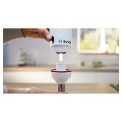 Блендер погружной BOSCH MSM4W210, 600 Вт, 1 скорость, 1 насадка, стакан, белый - фото 6