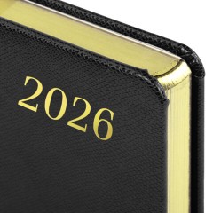 Ежедневник датированный 2026 А5 138x213 мм, BRAUBERG "Iguana", под кожу, черный, 117054 - фото 3