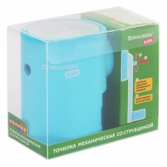 Точилка механическая BRAUBERG KIDS, для простых и цветных карандашей, корпус голубой, крепление к столу, 272005 Точилка механическая BRAUBERG KIDS, для простых и цветных карандашей, корпус голубой, крепление к столу, 272005 - фото 8