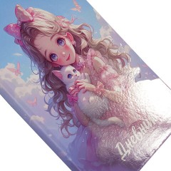 Дневник 1-4 класс 48 л., гибкая обложка, ЮНЛАНДИЯ, выборочный лак, с подсказом, "Девочка с котиком", 107140 Дневник 1-4 класс 48 л., гибкая обложка, ЮНЛАНДИЯ, выборочный лак, с подсказом, "Девочка с котиком", 107140 - фото 3