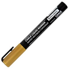 Маркер меловой CHALK LIQUID MARKER, ЗОЛОТИСТЫЙ, 3 мм, стираемый, BRAUBERG "CHALK", 152594 - фото 7