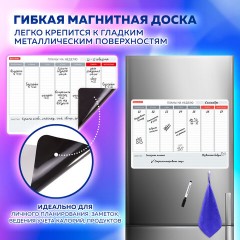 Планинг на холодильник магнитный НА НЕДЕЛЮ 42х30 см, с маркером и салфеткой, BRAUBERG, 237850 Планинг на холодильник магнитный НА НЕДЕЛЮ 42х30 см, с маркером и салфеткой, BRAUBERG, 237850 - фото 7