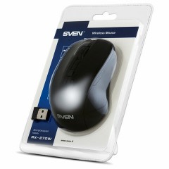 Мышь беспроводная SVEN RX-270W, 3 кнопки + 1 колесо-кнопка, оптическая, чёрная, SV-016234 Мышь беспроводная SVEN RX-270W, 3 кнопки + 1 колесо-кнопка, оптическая, чёрная, SV-016234 - фото 6