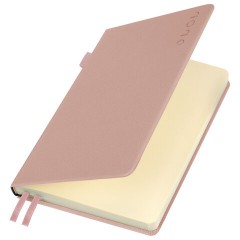 Ежедневник датированный 2026, А5, 138х213 мм, BRAUBERG "Essential", под кожу, держатель, розовый, 117395 - фото 4