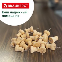 Силовые кнопки-гвоздики BRAUBERG WOOD, деревянные, 30 штук, 10 мм, 272759 Силовые кнопки-гвоздики BRAUBERG WOOD, деревянные, 30 штук, 10 мм, 272759 - фото 11