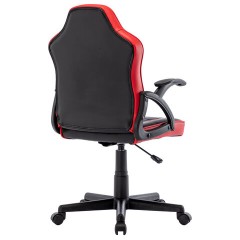 Кресло компьютерное BRABIX "Shark GM-203", экокожа, черное/красное, 532512 Кресло компьютерное BRABIX "Shark GM-203", экокожа, черное/красное, 532512 - фото 3