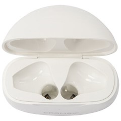 Наушники беспроводные TWS вкладыши с микрофоном CROMEX (КРОМЕКС) EP-T28W, Bluetooth 5.4, белые, 514121 - фото 9