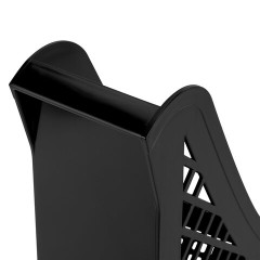 Лоток вертикальный для бумаг BRAUBERG ECO, 240х80х290 мм, сетчатый, черный, 239014 - фото 5