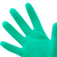 Перчатки VILEDA PROFESSIONAL нитриловые, МНОГОРАЗОВЫЕ, универсальные, антиаллергенные, S (малый), зеленый, 174379 - фото 6
