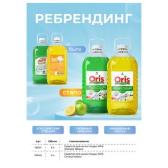 Средство для мытья посуды 5 кг, GRASS VELLY/ORIS "Сочный лимон", концентрат, ПЭТ, 125792/126148 - фото 3