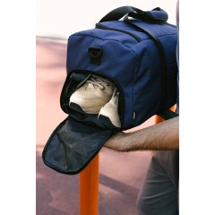 Сумка спортивная HEIKKI MOVE PLUS (ХЕЙКИ), отделение для обуви, синяя, 28х50х23 см, 273897 - фото 18