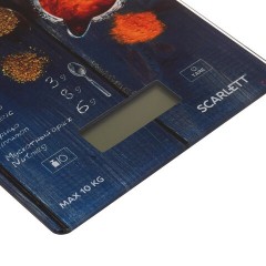 Весы кухонные SCARLETT SC-KS57P68, электронный дисплей, max вес 10 кг, тарокомпенсация, стекло Весы кухонные SCARLETT SC-KS57P68, электронный дисплей, max вес 10 кг, тарокомпенсация, стекло - фото 3
